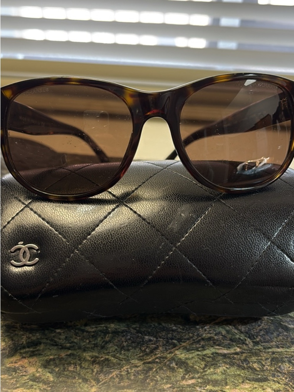 CHANEL Tortoiseshell Frame Brown Lens Sunglasses - Picture 9 of 10